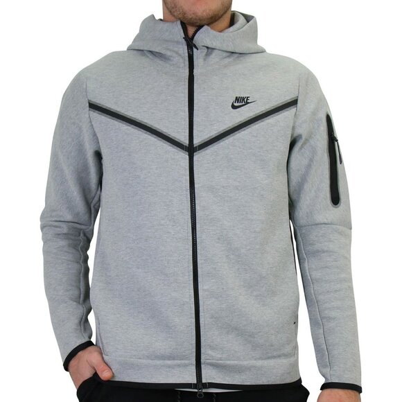 Nike Tech Fleece Hoodie Zip Up Jacket Men's Size 3XL Gray Black CU4489-063 NWT